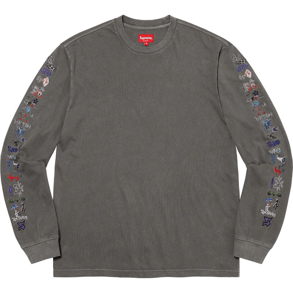 Supreme AOI Icons L/S Top Sweaters Black | IL312FM