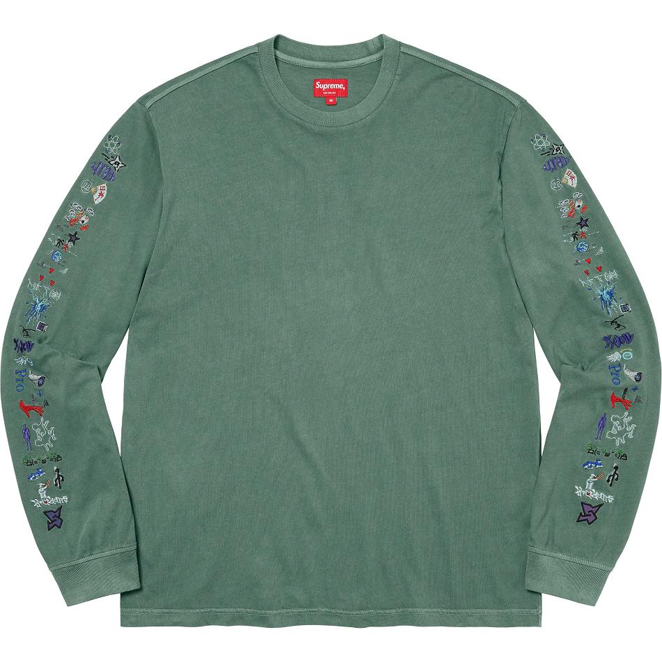 Supreme AOI Icons L/S Top Sweaters Green | IL313GL