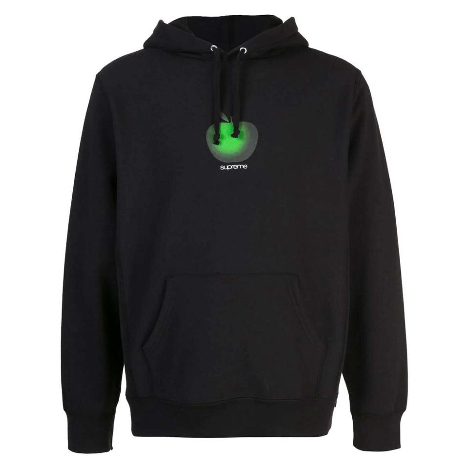 Supreme Apple Logo Hoodie Black | IL490PQ