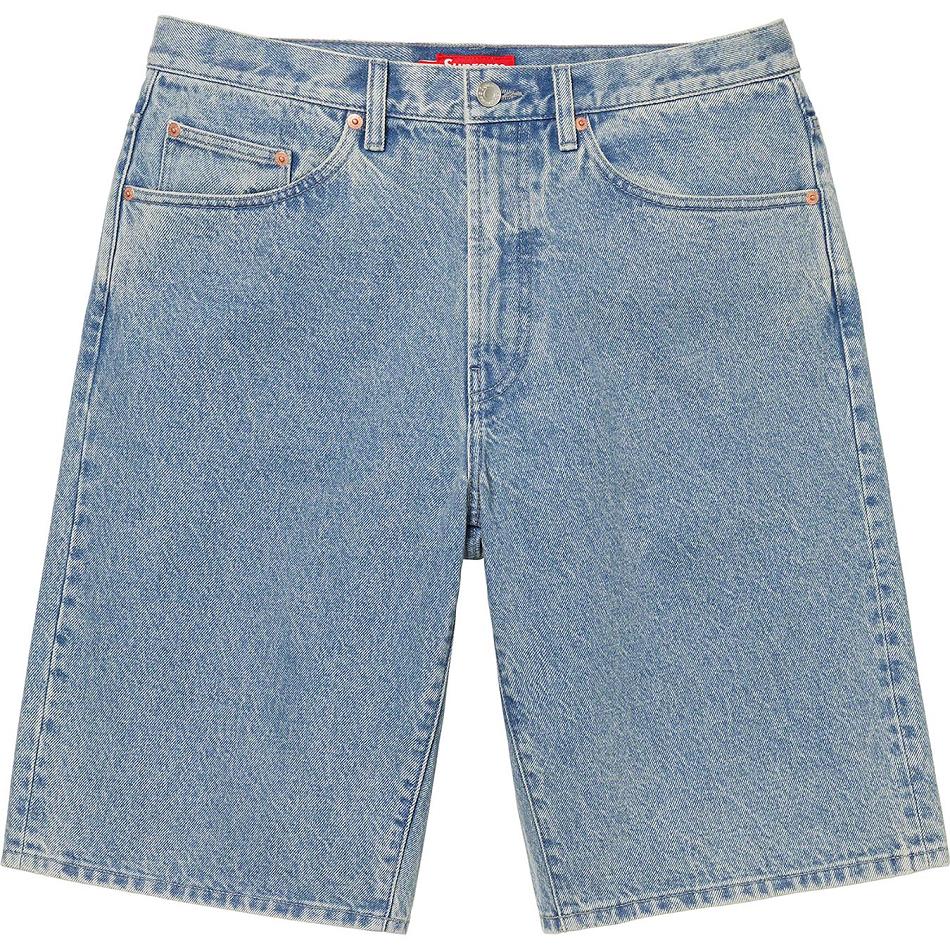 Supreme Baggy Denim Shorts Blue | IL355TV