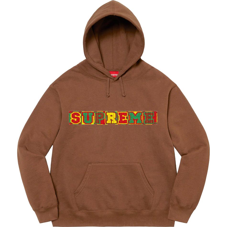 Supreme Beaded Hooded Sweatshirts Brown | IL273QZ