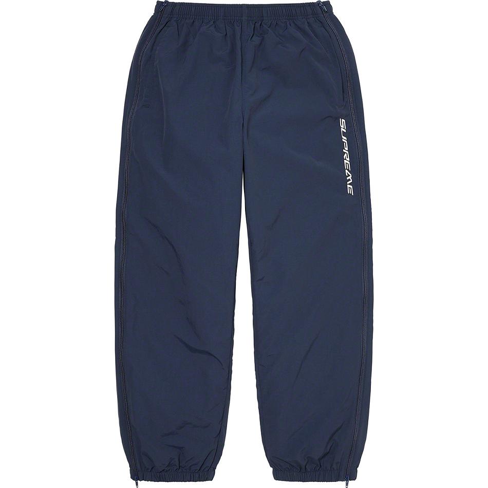 Supreme Full Zip Baggy Warm Up Pant Pants Navy | IL430WY