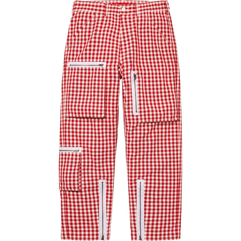 Supreme Gingham Flight Pant Pants Red | IL393JJ