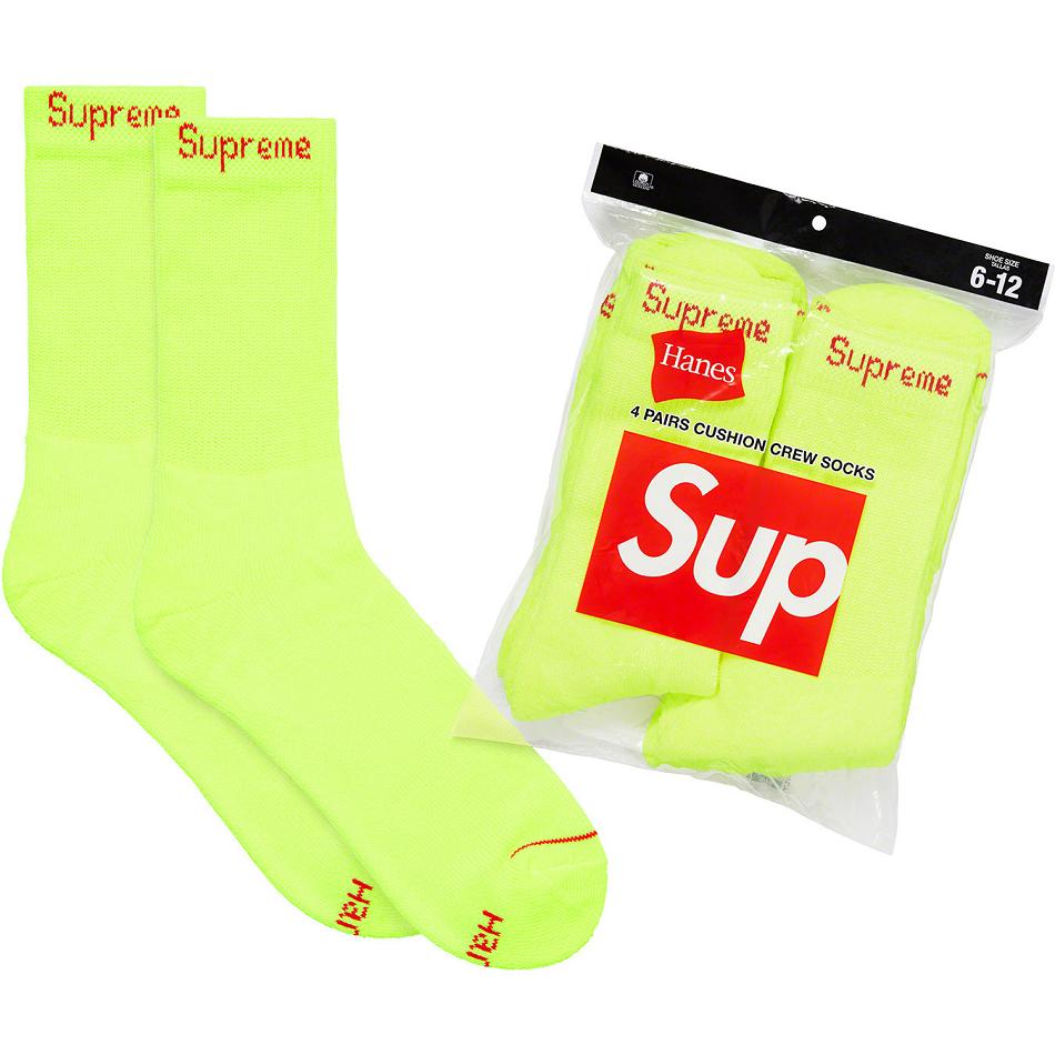 Supreme Hanes® Crew Socks (4 Pack) Socks Green | IL103DN