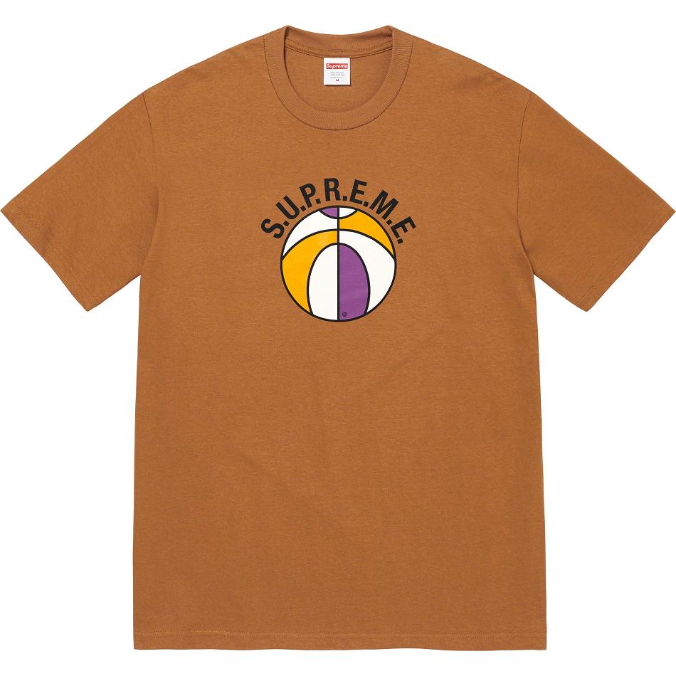 Supreme League Tee T Shirts Brown | IL231AP