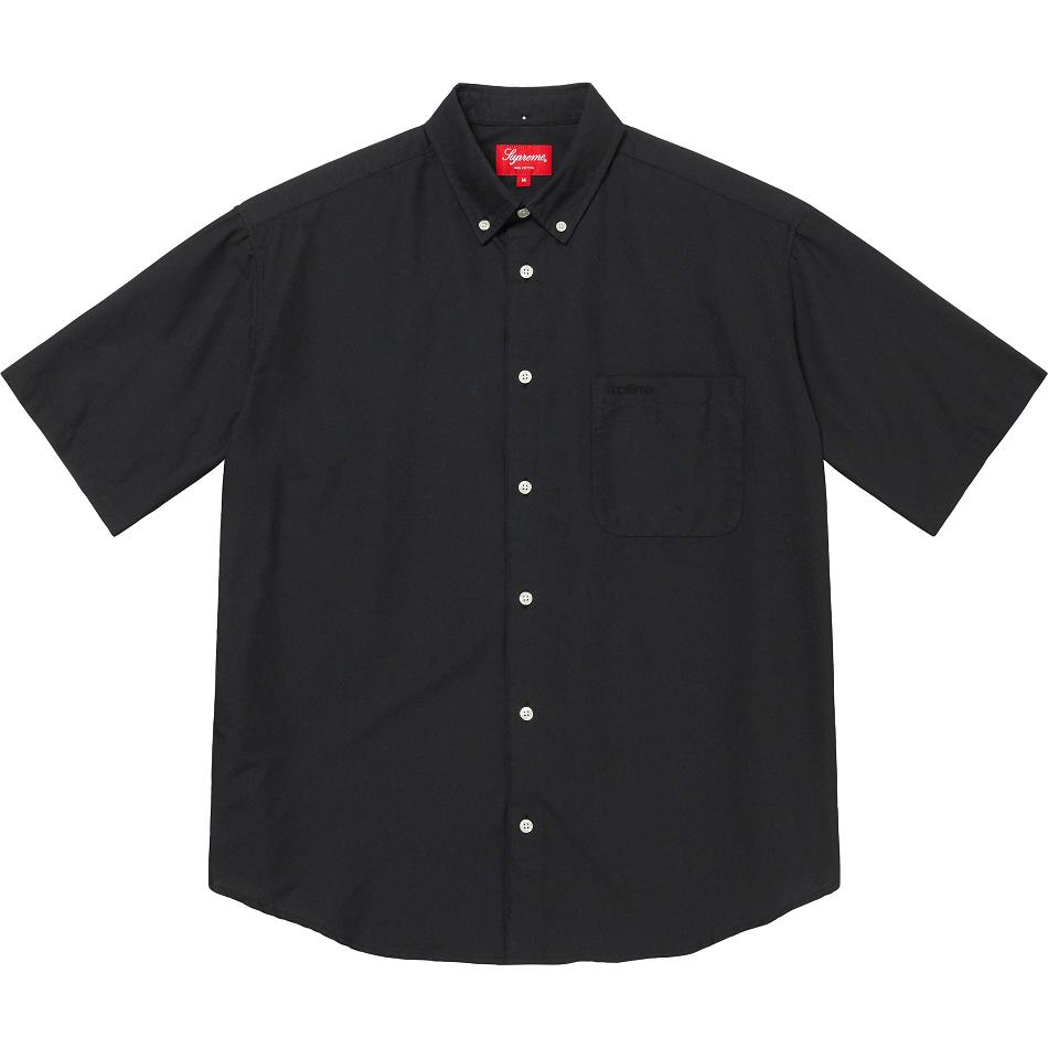 Supreme Loose Fit S/S Oxford Shirts Black | IL384IS