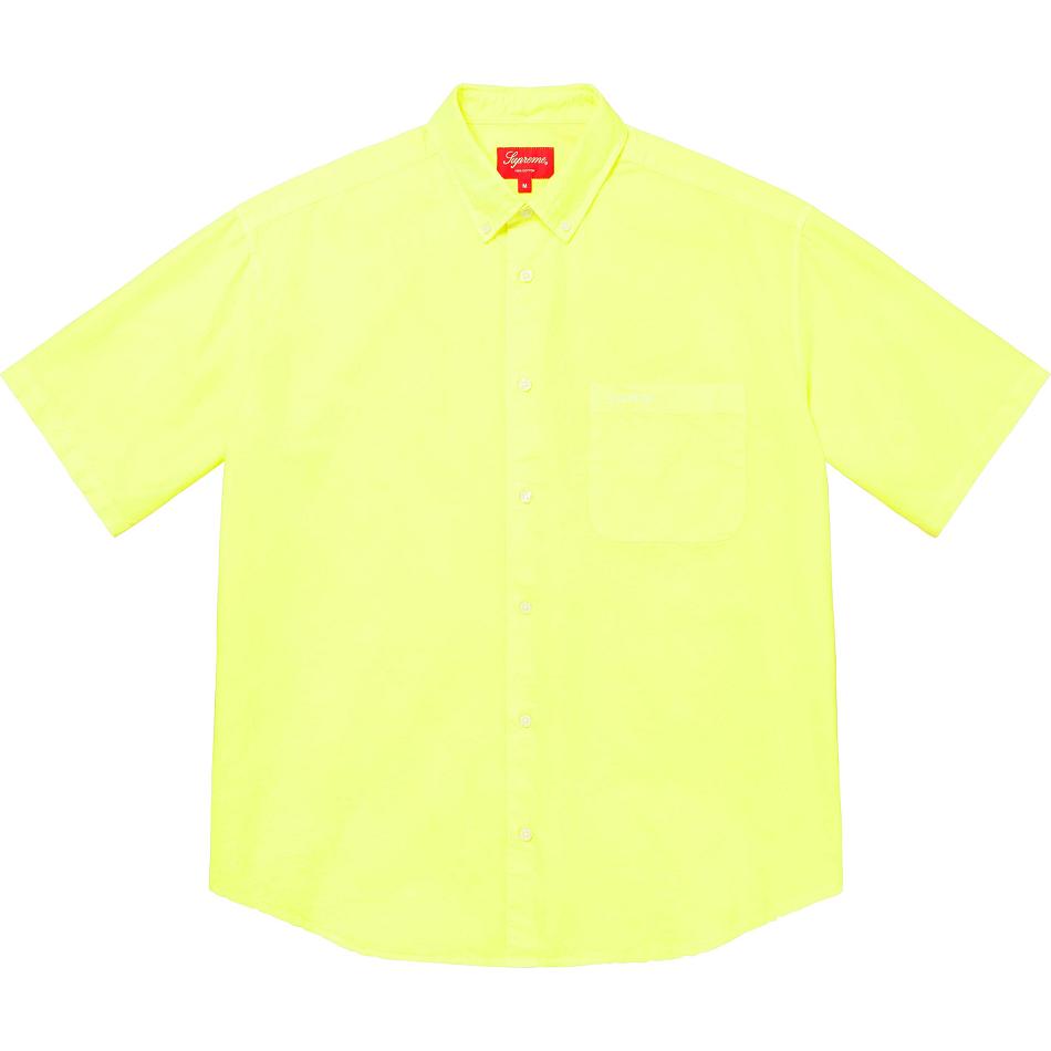 Supreme Loose Fit S/S Oxford Shirts Yellow | IL382YU