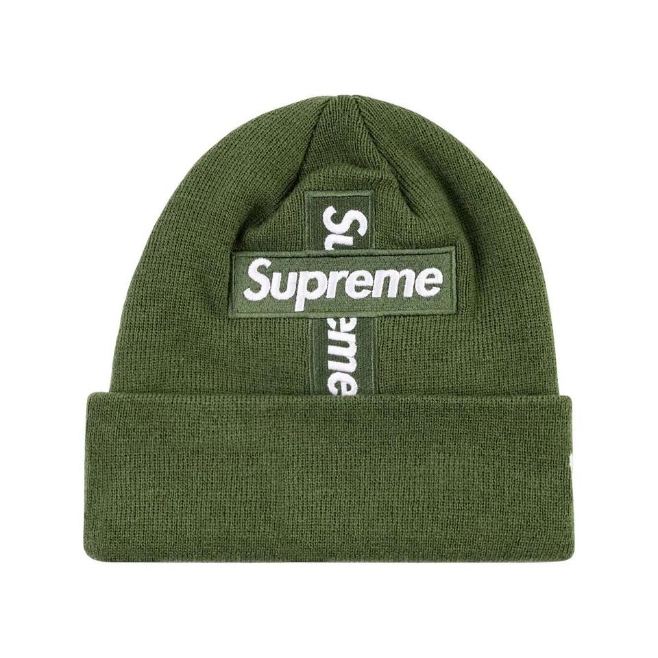 Supreme New Era Cross Box-Logo Beanie Hats Green | IL109LH