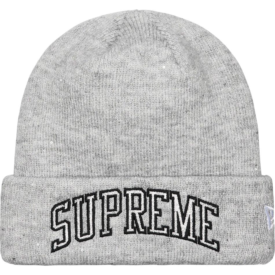 Supreme New Era® Metallic Arc Beanie Hats Grey | IL148YU