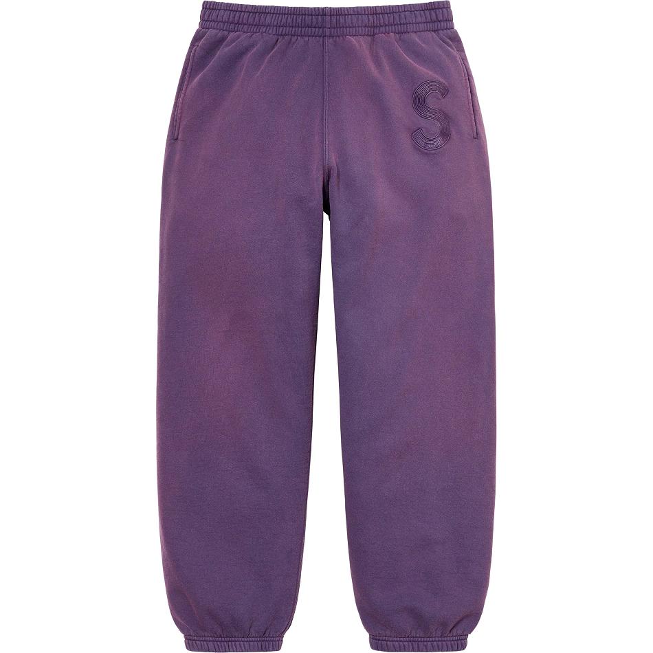 Supreme Overdyed S Logo Sweatpant Pants Purple | IL401NB