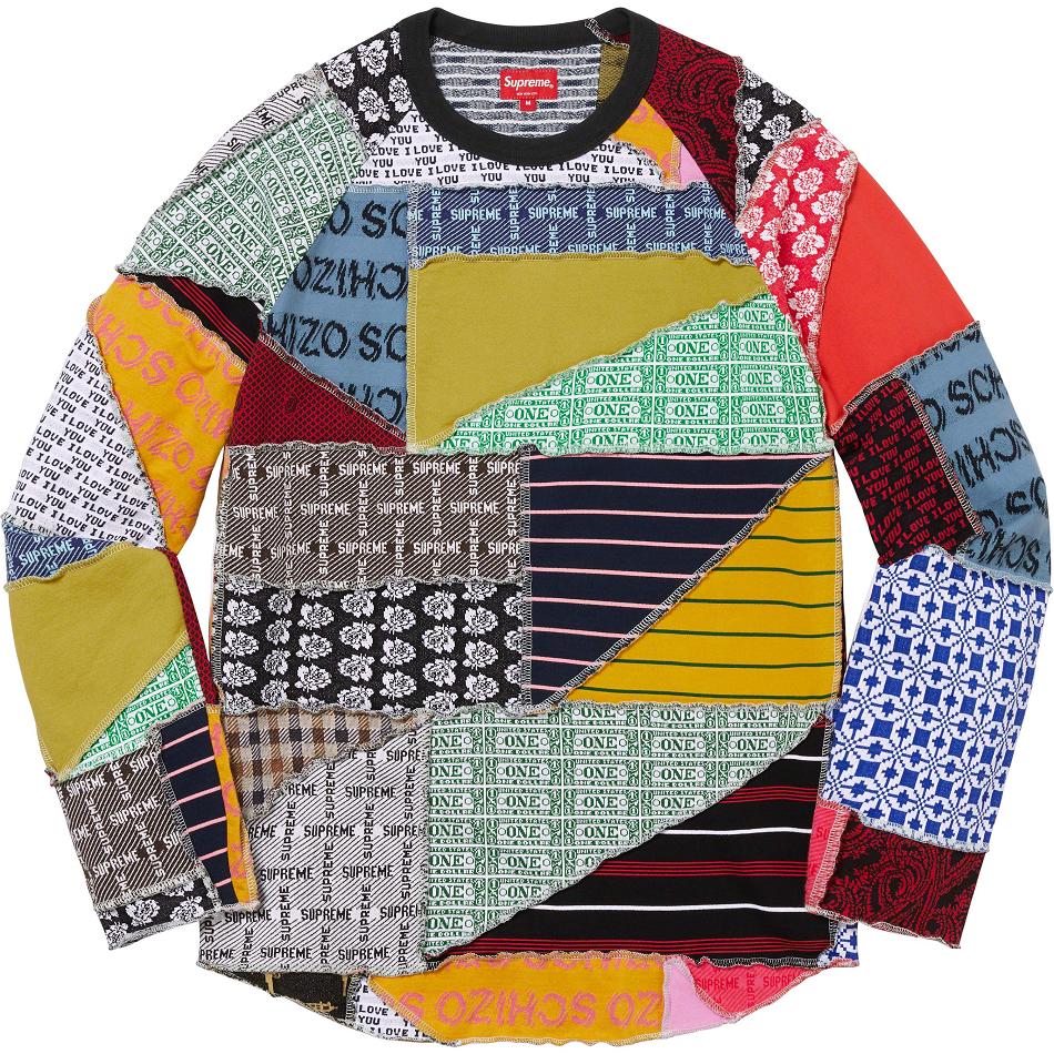 Supreme Patchwork Jacquard L/S Top Sweaters Multicolor | IL324MA