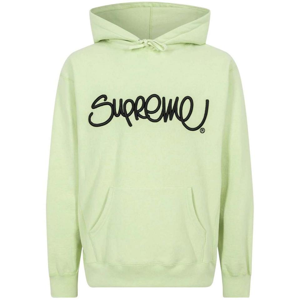 Supreme Raised Handstyle Hoodie Yello | IL470HK