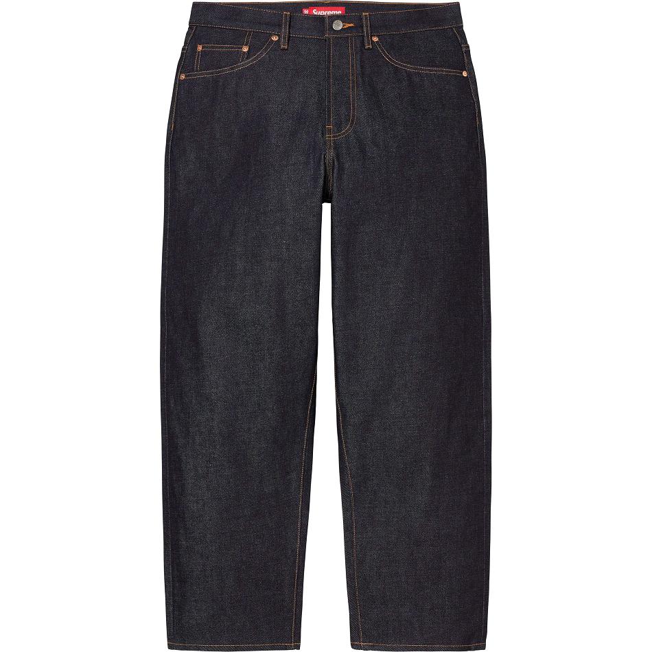 Supreme Rigid Baggy Jean Pants Black | IL427NB