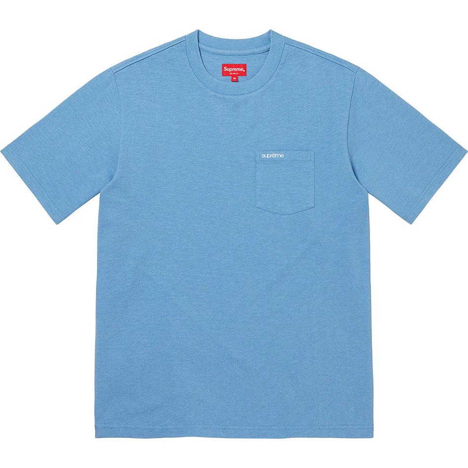 Supreme S/S Pocket Tee Sweaters Turquoise | IL316KI