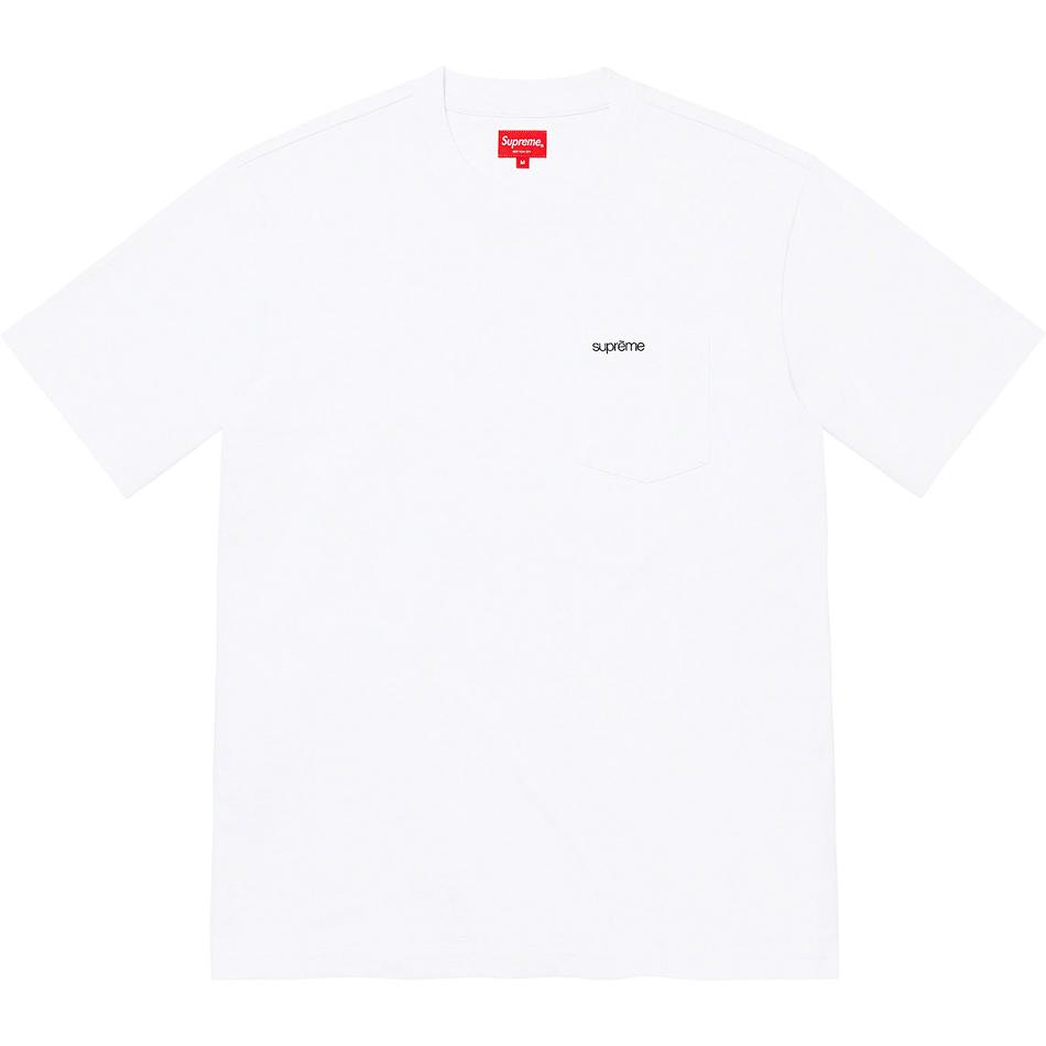 Supreme S/S Pocket Tee Sweaters White | IL322BC