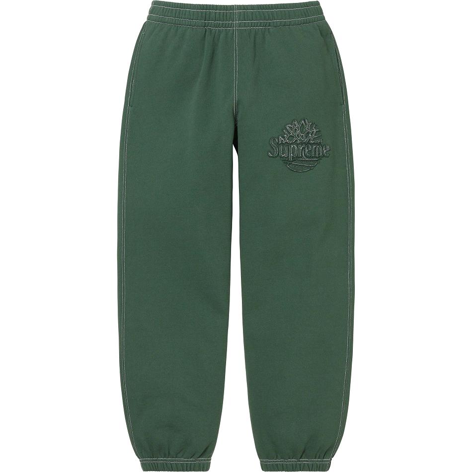 Supreme Timberland® Sweatpant Pants Green | IL408YU