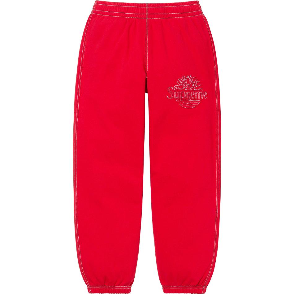 Supreme Timberland® Sweatpant Pants Red | IL409UT