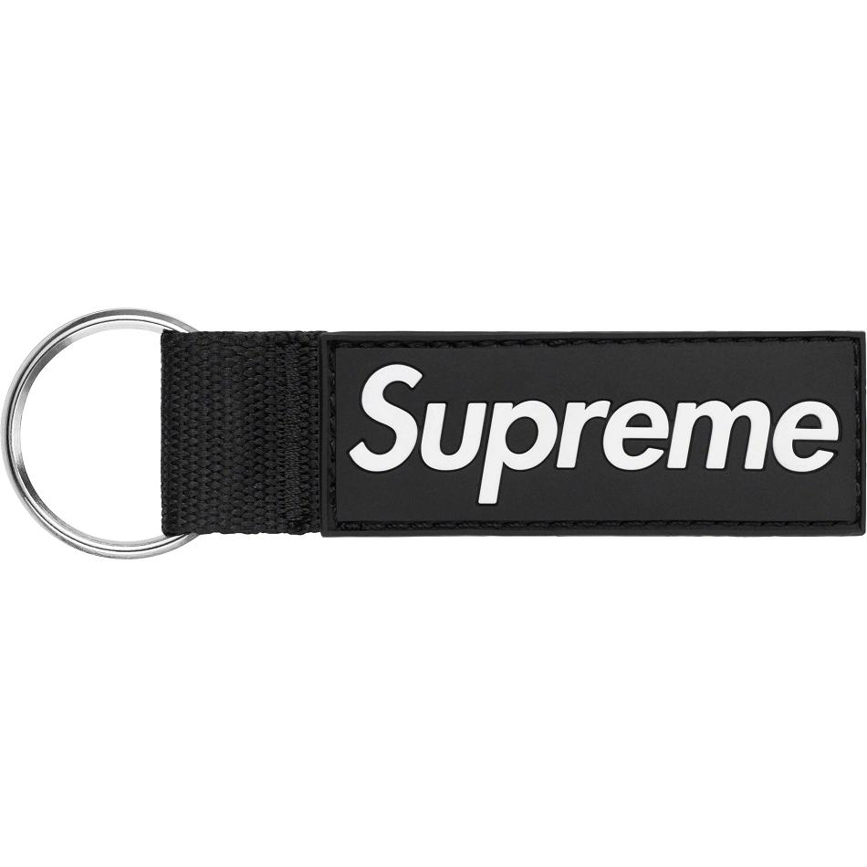 Supreme Webbing Keychain Accessories Black | IL182FM