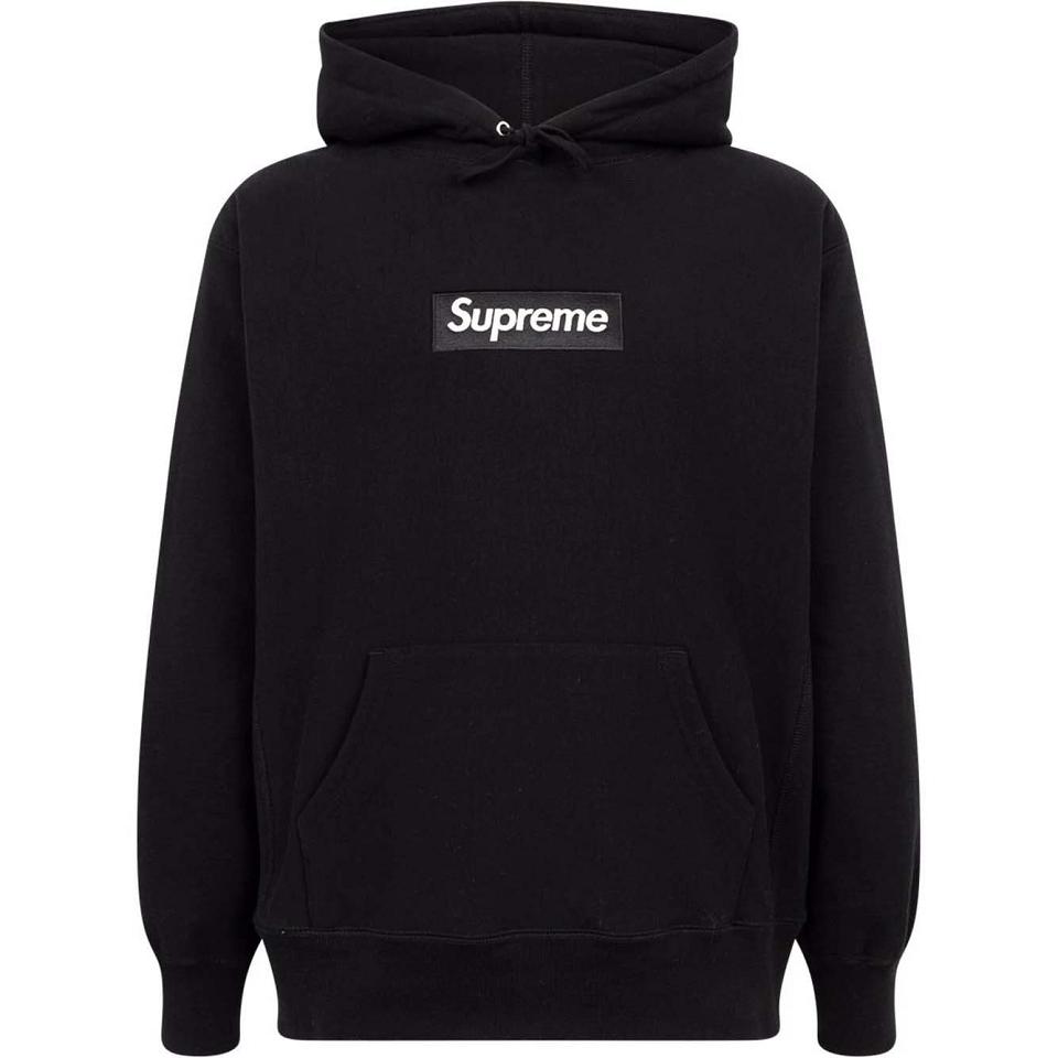 Supreme White Logo Hoodie Black | IL461UT