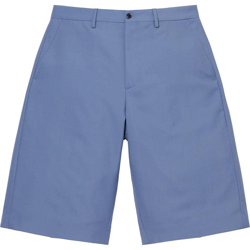 Supreme Wool Trouser Shorts Navy | IL352WY