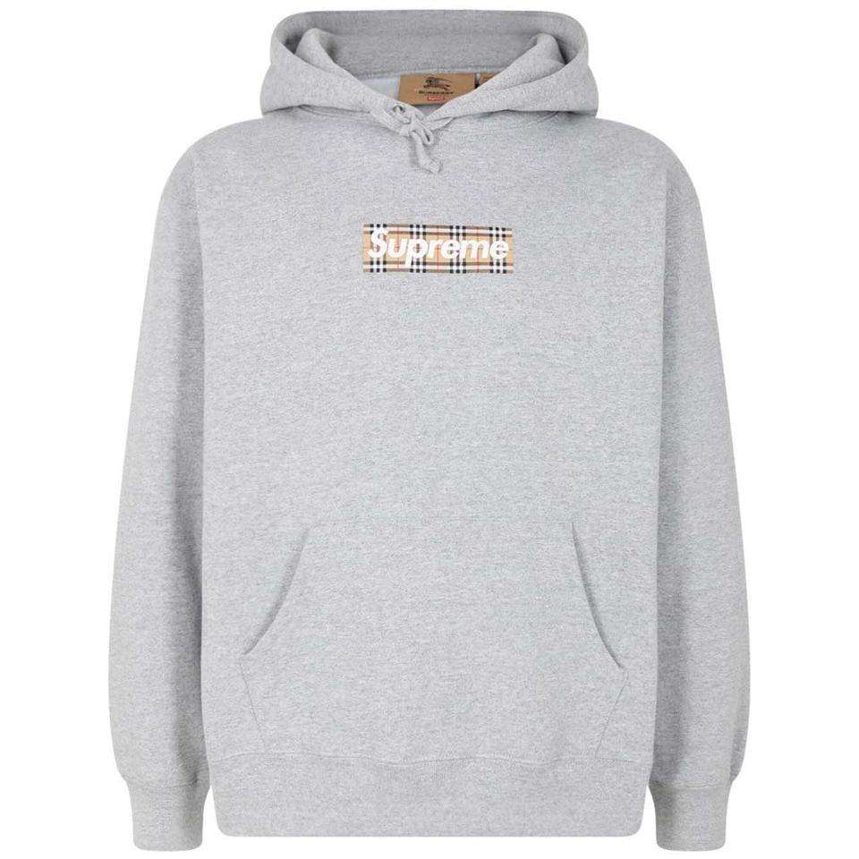 Supreme X Burberry Hoodie Grey | IL458RW