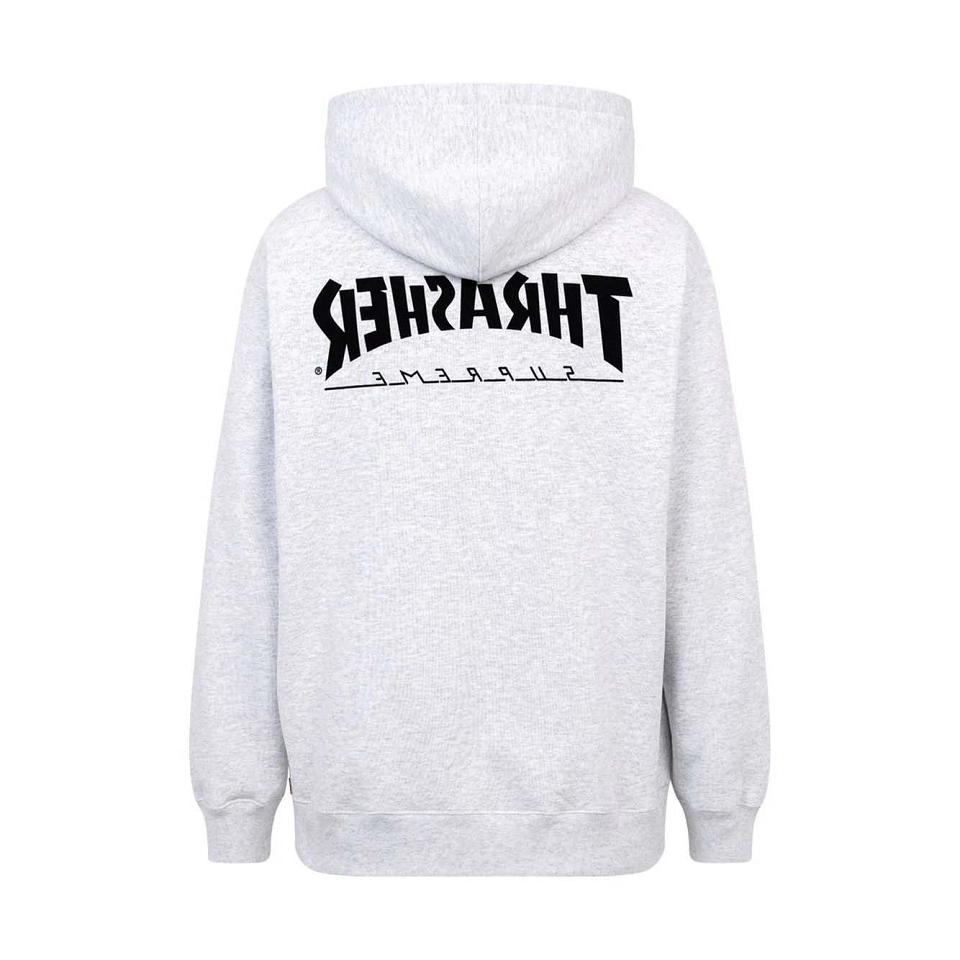 Supreme X Thrasher Logo Print “FW21” Hoodie Grey | IL455QZ