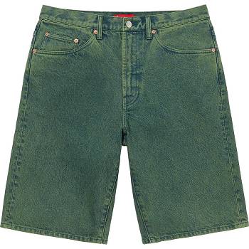 Supreme Baggy Denim Shorts Green | IL358IS