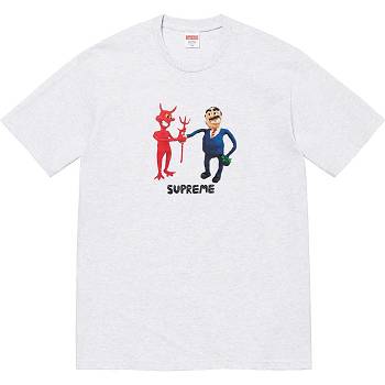 Supreme Business Tee T Shirts Beige | IL212KI