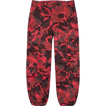 Supreme Cargo Pant Pants Red / Camo | IL394KI