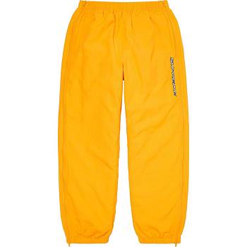 Supreme Full Zip Baggy Warm Up Pant Pants Yellow | IL429QZ