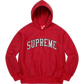 Supreme Glitter Arc Hooded Sweatshirts Red | IL296BC