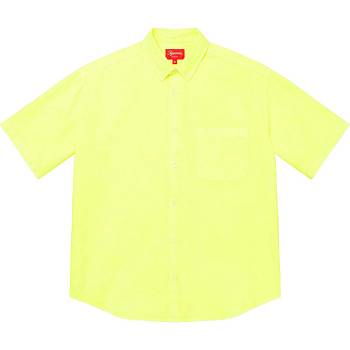 Supreme Loose Fit S/S Oxford Shirts Yellow | IL382YU