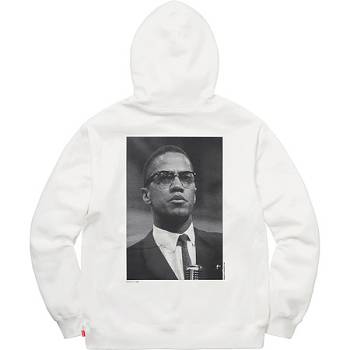 Supreme Malcolm X For Hoodie White | IL472KI