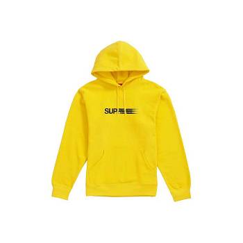 Supreme Motion Logo Hooded Sweatshirts Yellow | IL264KI