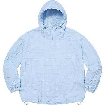 Supreme Repeat Stitch Anorak Jackets Blue | IL441DN