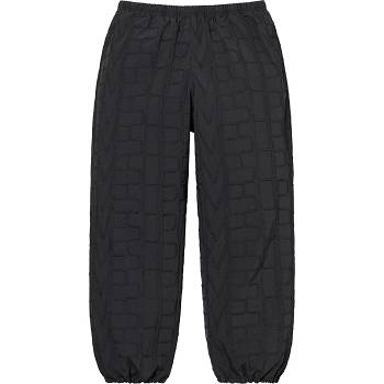 Supreme Repeat Stitch Track Pant Pants Black | IL400BC