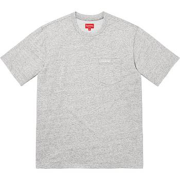 Supreme S/S Pocket Tee Sweaters Grey | IL319XF