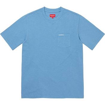 Supreme S/S Pocket Tee Sweaters Turquoise | IL316KI