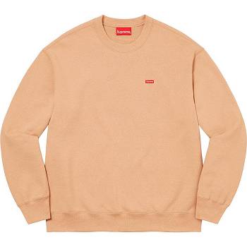 Supreme Small Box Crewneck Sweatshirts Orange | IL285DN