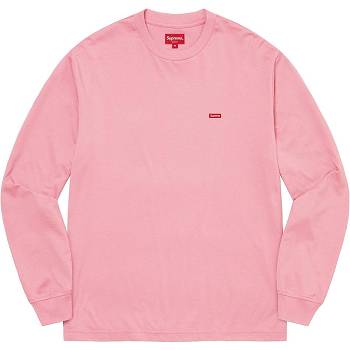 Supreme Small Box L/S Tee Sweaters Pink | IL344ZG