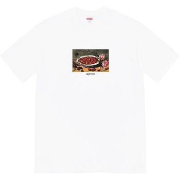 Supreme Strawberries Tee T Shirts White | IL250RW