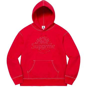 Supreme Timberland® Hooded Sweatshirts Red | IL300WY