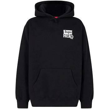 Supreme X Antihero Hoodie Black | IL459TV